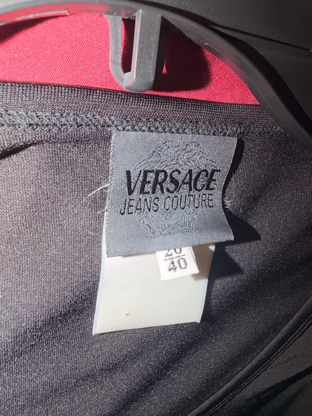 ✨Versace✨ Jeans Collection Black Short-Sleeve Scoop Neck Tee - Picture 2 of 5